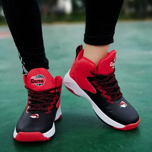 Vista 6 de Nuevos zapatos de baloncesto deportivos antideslizantes para niños