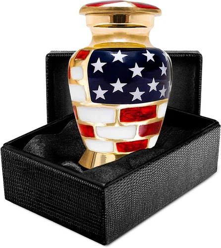 Vista 9 de Trupoint Memorials Urnas de cremación para cenizas humanas, urna de entierro decorativa militar y patriótica para veteranos hombres y mujeres