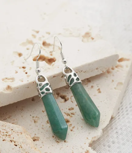 Vista 4 de Aretes de jade auténticos para mujer, joyería hecha a mano, claros, oscuros, piedra verde y plata, colgantes, colgantes, piedra natural, regalos