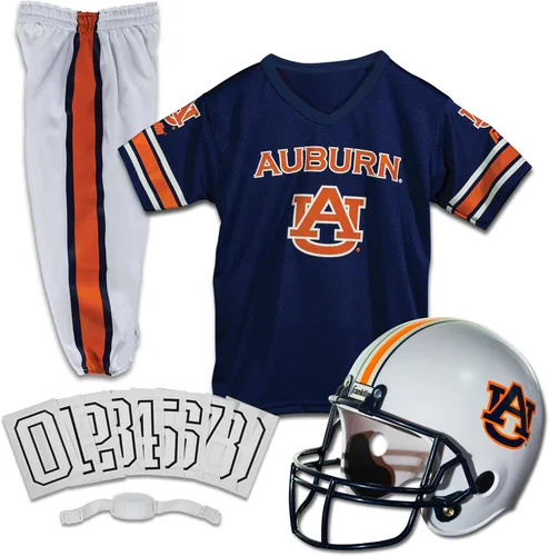 Vista 16 de Franklin Sports NCAA - Conjunto de uniforme de fútbol americano para niños, camiseta de fútbol universitario, casco + pantalones para niños y niñas