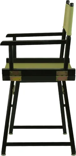 Vista 4 de Casual Home - Silla de director de 18.0 in, marco negro con lona verde oliva