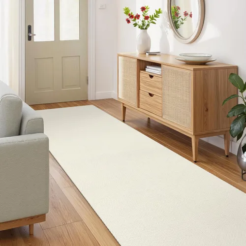 Vista 158 de LEEVAN Alfombra lavable para baño, alfombra tejida negra de 2 x 3 pies para entrada, alfombra de puerta delantera de algodón, alfombras pequeñas