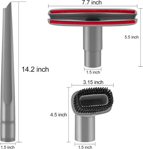 Vista 3 de Herramienta para grietas y escobilla de polvo compatible con Shark Navigator Lift-Away Aspiradora modelos NV350, NV351, NV352, NV355, NV356E, NV357