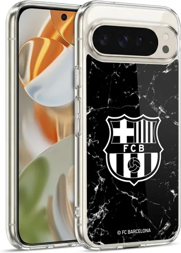 Vista 70 de Head Case Designs Funda de gel con licencia oficial del FC Barcelona Barca Crest Patterns [protección de grado militar] compatible con Google Pixel 3