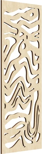 Vista 119 de 9 3/8"W x 24 3/8"H x 1/4"T Northfield Decorativos Paneles de Pared de Madera Calado, Abedul