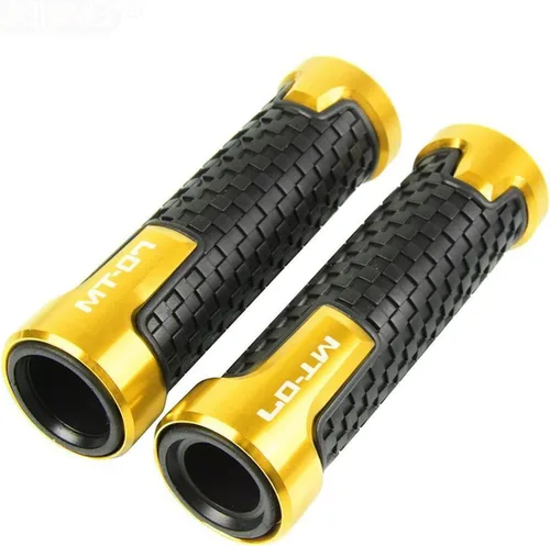 Vista 9 de 7/8 ''0.866 in motocicleta goma mano agarre barra manillar para Yamaha MT07 FZ07 Mt-07 Fz-07 2014 2015 2016 2017 2018 2019