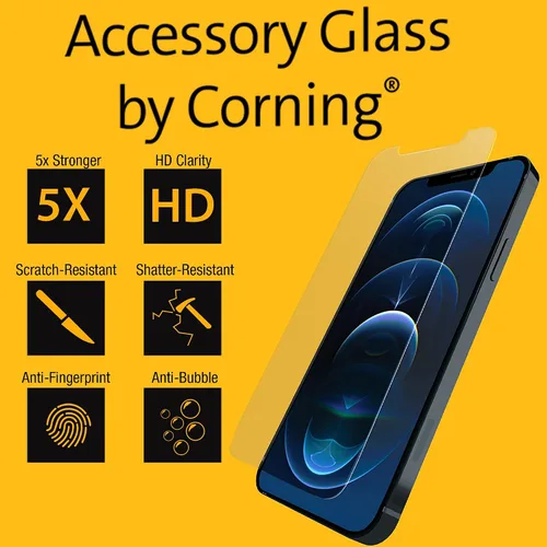Vista 6 de DEWALT Protector de pantalla de cristal para iPhone 12 Pro Max - Protector de pantalla de vidrio templado compatible con Apple - Protección