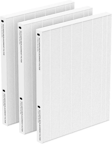 Vista 8 de Paquete de 2 filtros de repuesto para purificador Fellowes AeraMax 90/100/DX5/DB5, se adapta a piezas # 9287001 y 9324001, 2 filtros y 6 filtros