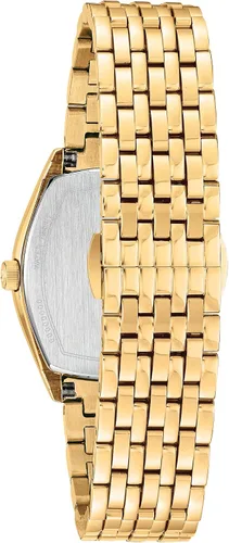 Vista 3 de Bulova reloj de cuarzo tono dorado movimiento (modelo 97M116)