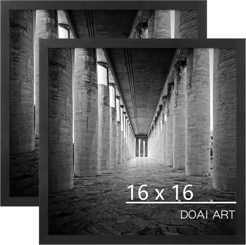 Vista 57 de DOAI ART Marco de fotos de 5x7 pulgadas, marco negro de 5x7 pulgadas para exhibición horizontal o vertical con montaje en pared y sobremesa Marco