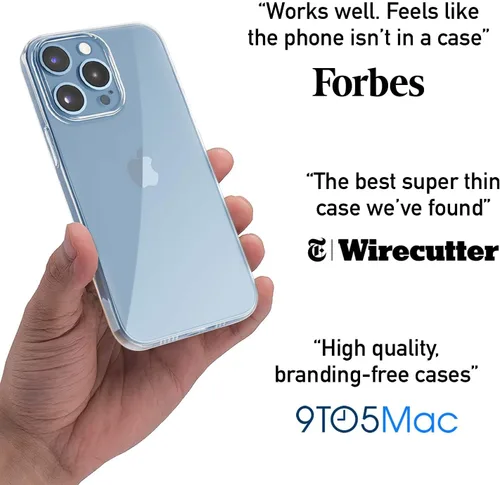 Vista 4 de totallee Funda transparente para iPhone 13 Pro, cubierta delgada ultra delgada y minimalista para Apple iPhone 13 Pro (2021) (transparente)