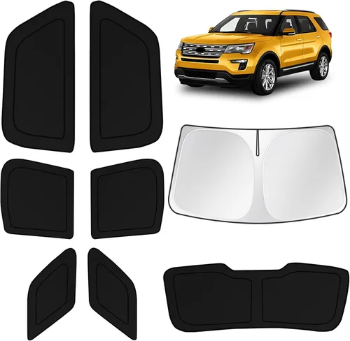 Vista 198 de KUST - Parasol plegable para parabrisas para BMW X1 E84, accesorios 2011 2012 2013 2014 2015, protector de visera de sol ajustable que bloquea