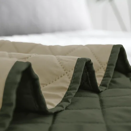 Vista 6 de Easy-Going - Juego de colcha reversible tamaño individual con 1 colcha y 1 funda de almohada, colcha de cama suave, colcha de microfibra ligera