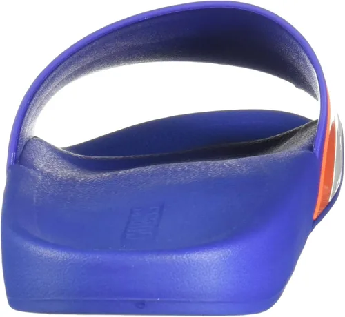 Vista 3 de GUESS Sandalias Edeno Slide para hombre, Azul (Medium Blue)