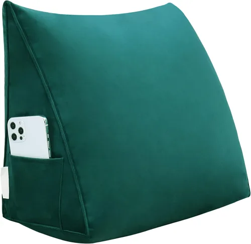 Vista 16 de Almohada de cuña para cabecero de cama Almohada pequeña de refuerzo para cabecera Almohada de lectura para sentarse en la cama para adultos, cojín