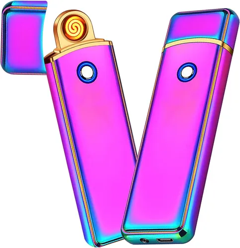 Vista 11 de Encendedor electrónico, encendedor inteligente recargable por USB, encendedor eléctrico fresco, portátil, de doble cara, resistente al viento, sin