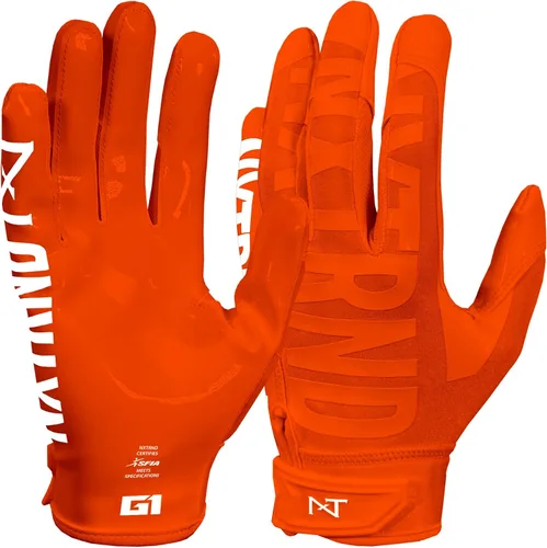 Vista 25 de Nxtrnd G1 Pro - Guantes de fútbol americano para hombre, guantes de receptor pegajosos para adultos