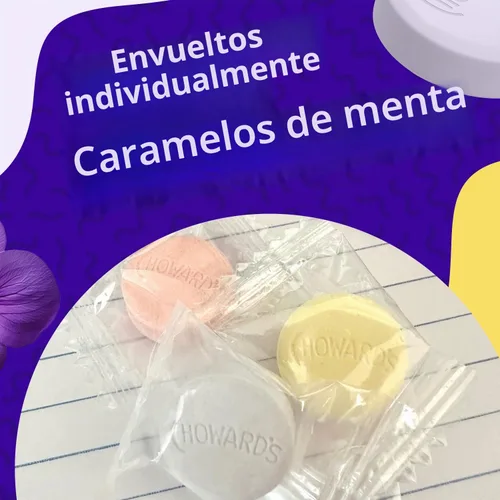 Vista 4 de Choward's Bolsa de dulces Violet Mints Sabor aromático audaz Perfecto para viajes, compartir y regalar Caramelos nostálgicos vintage Bolsa