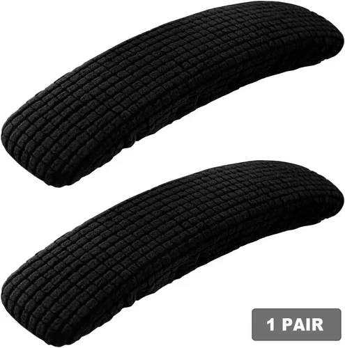 Vista 8 de SARAFLORA Funda para silla de oficina, elástica, resistente a las manchas, de elastano, para silla de computadora, para sillas de escritorio, brazo