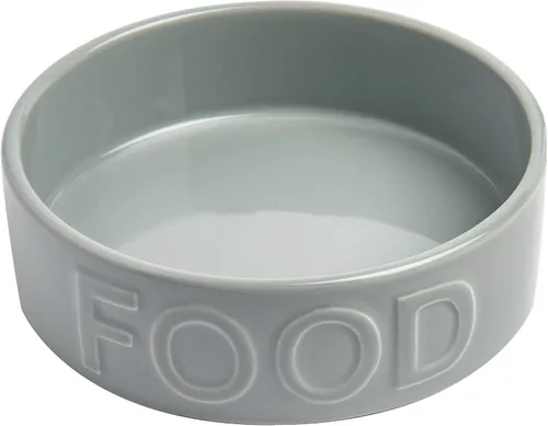 Vista 9 de Park Life - Cuencos de cerámica para mascotas, cuencos para alimentos y agua para perros y gatos, lindo cuenco para mascotas para perros y gatos Gris