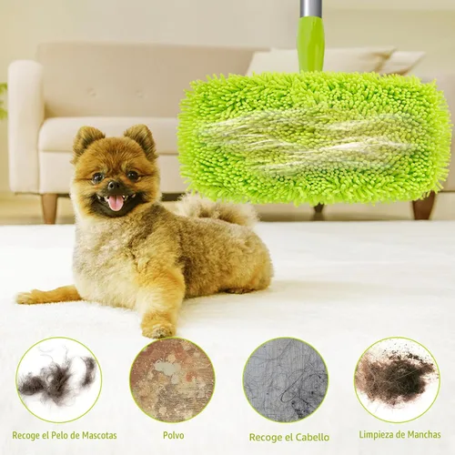 Vista 7 de Unoutur Paños de barrido en seco reutilizables de microfibra Compatibles con Swiffer Sweeper Mopa de limpieza con repuestos de almohadillas