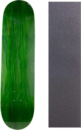 Vista 5 de Cal 7 Tabla de monopatín en blanco con cinta de agarre 7.75, 8.0, 8.25 y 8.5 pulgadas Tabla de arce para patinaje Negro