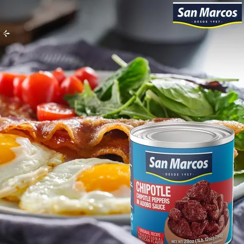Vista 3 de San Marcos Chipotle Peppers en salsa Adobo, 11 onzas (paquete de 12)