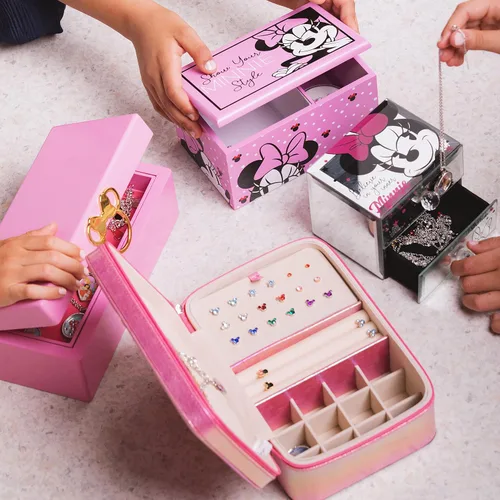 Vista 4 de Disney Joyero de Minnie Mouse, muestra tu organizador de joyas estilo Minnie