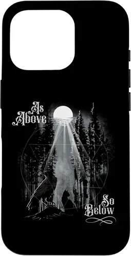 Vista 20 de Funda para iPhone 16 para hombre como arriba tan abajo Wiccan Pagan Tree of Life Crow Cat Case