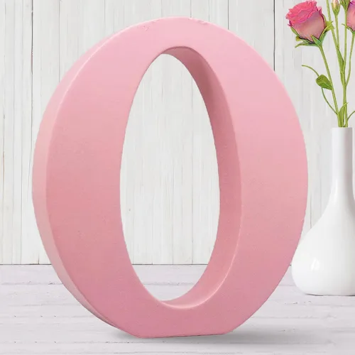 Vista 13 de AOCEAN Letras de madera rosa de 8 pulgadas, letras de madera sin terminar para decoración de pared, letras decorativas de pie, tablero