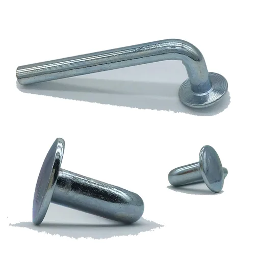 Vista 4 de Perno de seguridad para estante de paleta, pasador de caída universal, sombrero redondo Φ ¾″ 0.750″ (0.750 in), ancho Φ 0.300″ (0.300 in), altura