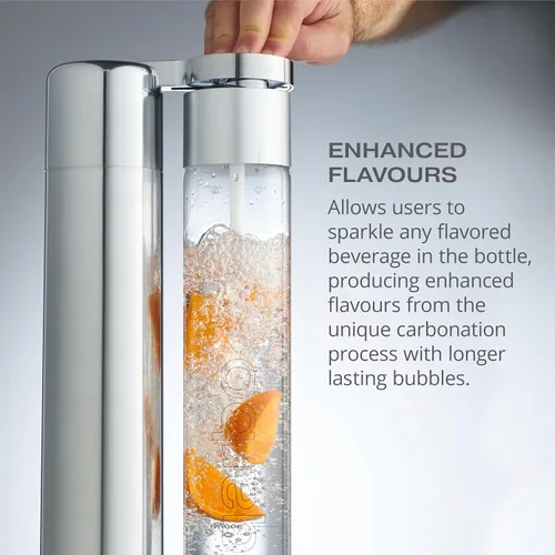 Vista 6 de Twenty39 qarbo Classic - Máquina para hacer agua con gas, carbonatador de bebidas de soda para el hogar, dispensador de seltzer y bebidas