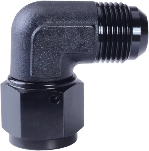 Vista 7 de Adaptador de montaje Espeeder An para mampara, aluminio anodizado, macho/hembra, 90 grados, color negro, Negro