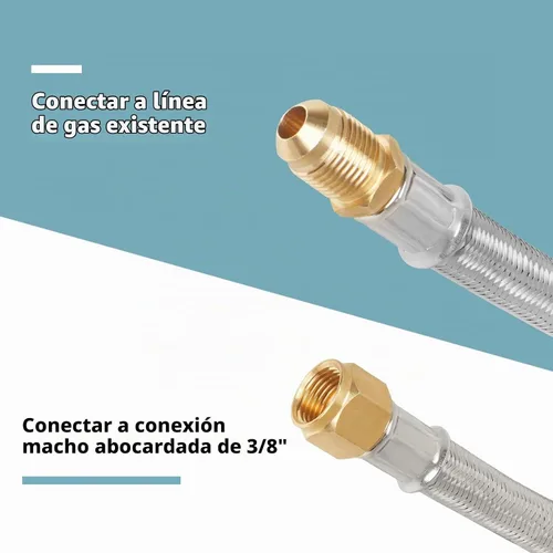 Vista 4 de SHINESTAR Extensión de manguera de propano de 6 pies, manguera de gas de 3