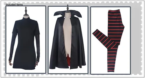 Vista 7 de Cosplay.fm Mavis Drácula Disfraz de Halloween para mujer con capa