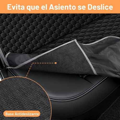 Vista 8 de Mancro Funda de asiento de automóvil para perro para asiento trasero, 2026 mejorada 600D, resistente, impermeable y resistente a los arañazos