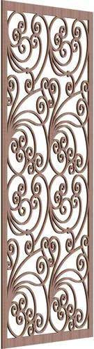Vista 26 de 9 3/8"W x 24 3/8"H x 1/4"T Marilla Decorativos Paneles de Pared de Madera Calado, Abedul