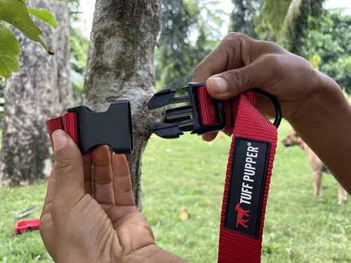 Vista 9 de Tuff Pupper Correa larga resistente para perros 20 pies Mango de hebilla Correa de entrenamiento para retiro de perros Correa de nailon
