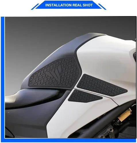 Vista 3 de Adhesivo para almohadilla de tanque para motocicleta Yam & aha MT-03 MT-25 2020-2022 Almohadilla lateral antideslizante para tanque antiarañazos