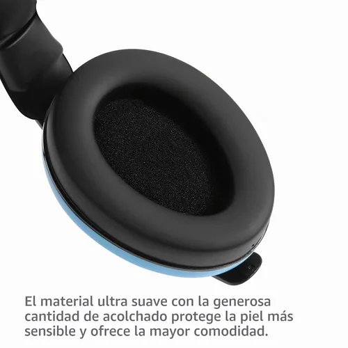 Vista 7 de PandaEar Auriculares con cancelación de ruido para bebés de 0 a 3 años Orejeras de protección auditiva para bebés, color azul