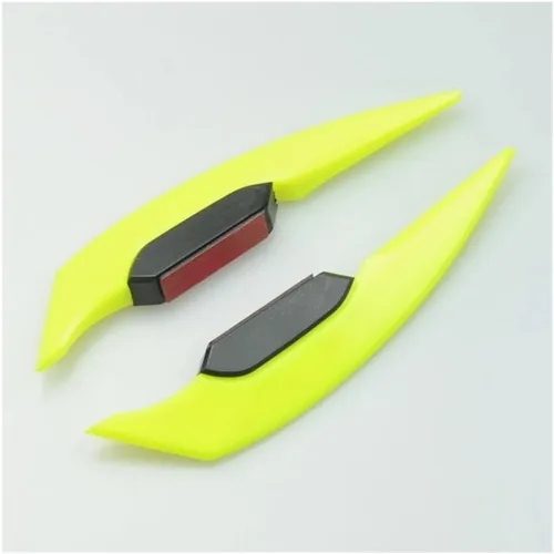 Vista 11 de Wings Side Fairing Motorcycle Winglets Fairing Side Spoiler Wind Wing Stickers Universal for Nt 1100 for Fz6 for Remax WHITE