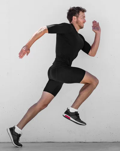 Vista 2 de DRSKIN Paquete de 4, 3 o 1 camisa de compresión para hombre, manga corta, camiseta deportiva de capa base, atlética, correr, entrenamiento activo