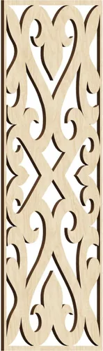 Vista 168 de Keene Paneles de pared decorativos de madera con calado, 9 3/8 pulgadas de ancho x 24 3/8 pulgadas de alto x 1/4 de alto, abedul Birch