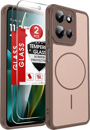 Vista 227 de LeYi Funda para teléfono Samsung-S23: protector de pantalla e imán MagSafe Púrpura
