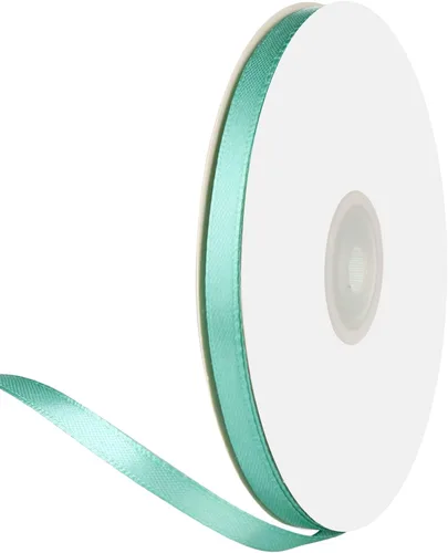 Vista 53 de Cinta de satén de doble cara verde manzana de 1-1/2 x 50 yardas, rollos de cinta de tela de alta densidad de color sólido, ideal para envolver