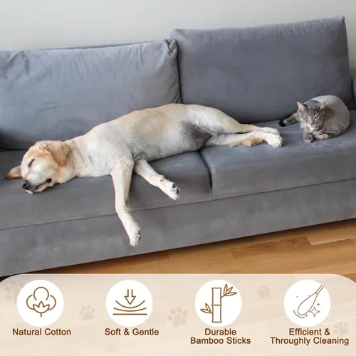 Vista 5 de eyxformula Hisopos de algodón de 6 pulgadas de largo para limpieza de mascotas, mango de bambú, suministros de solución de limpieza de oídos