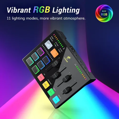 Vista 8 de TONOR Kit de micrófono dinámico para podcasts, interfaz de audio y micrófono XLR/USB para podcasting, grabación, micrófono de estudio cardioide XLR