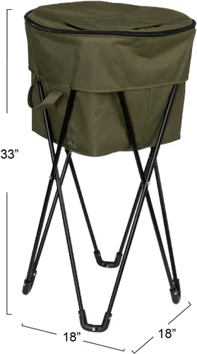 Vista 2 de Household Essentials Enfriador térmico de pie con bolsa de viaje, poliéster resistente
