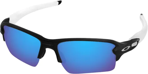 Vista 4 de LenzReborn Lentes polarizadas y lentes de repuesto para gafas de sol Oakley Flak 2.0 XL OO9188 - Negro oscuro+gris plateado+rojo fuego+azul hielo