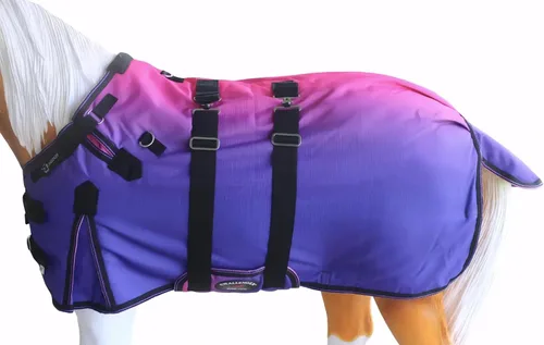 Vista 2 de CHALLENGER 1200D Foal Winter Blanket Miniature Pony Donkey Bellyband Turquoise Rustic